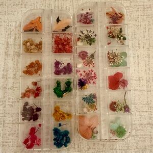 Brand New 3D Real Dried Flowers (108pc) For Nail Art (Or Other Crafts)! 🌸